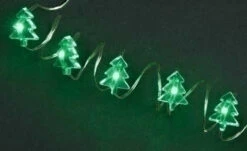 Green Battery Operated Starry LED Christmas Tree String Lights With 25 Bulbs