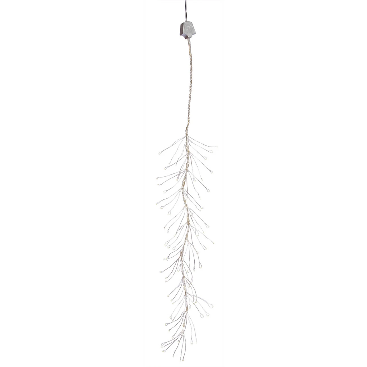144 White Pre-Lit LED Mini Snow Branch Christmas Lights - 5 Ft Silver Wire 3 144 White Pre-Lit LED Mini Snow Branch Christmas Lights - 5 Ft Silver Wire