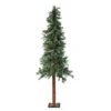 6' Pre-Lit Traditional Woodland Alpine Artificial Christmas Tree - Multi-Color Lights