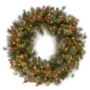 30 Pre-Lit Wintry Pine Artificial Christmas Wreath With Pine Cones And Berries - Clear Lights -Beauty Wreaths Shop wp1 300 30w 1 69852.1667656817