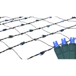 4' X 6' Blue LED Wide Angle Christmas Net Lights, Green Wire -Beauty Wreaths Shop xffjizczbc9euwwbzyukmnoup0fig3tj 47356.1676570655