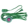 15' Green Indoor Power Extension Cord With 3-Outlets And Foot Switch -Beauty Wreaths Shop ys90571 mainn 93029.1667518784