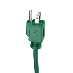 10' Green 3-Prong Outdoor Extension Power Cord With Fan Style Connector -Beauty Wreaths Shop ys90572 3 38158.1667535649
