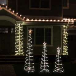 Set Of 3 Clear Lighted Spiral Christmas Trees - 3', 4', And 6' -Beauty Wreaths Shop ys wwtree medium 2 38938.1667530467