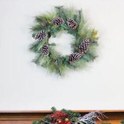 Mixed Long Needle Pine And Pine Cone Artificial Christmas Wreath - 28-Inch, Unlit -Beauty Wreaths Shop z2zarjwsb7uo2g7k3t4fccyhluobqnku 10262.1667657979