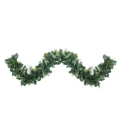 9' Assorted Foliage And Needle Branch Christmas Garland - Unlit